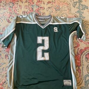 Steve & Barry's Green and Gray Men's Jersey msu spartan